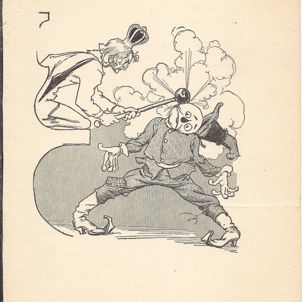 John R, Neill - 1915 The Scarecrow of OZ - Full Page Print #18